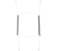 Colgadores invisibles de platos para pared | Soportes decorativos para exhibición de platos, alambres colgantes con gancho de resorte, se adaptan para colgar en la pared (Colgador de platos blanco