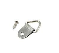 Colgadores metálicos triangulares para cuadros, Perchas for marcos de fotos, paquete multicolor de 100 tamaños múltiples(C silver 13x23mm)