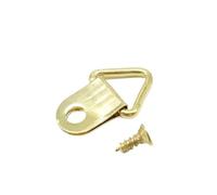 Colgadores metálicos triangulares para cuadros, Perchas for marcos de fotos, paquete multicolor de 100 tamaños múltiples(A golden 10x20mm)