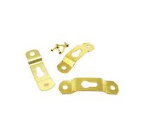 Colgadores para cuadros 10/25 Uds. Colgador de marco fotos negro, plateado y dorado, gancho espejo for pintura al óleo con tornillos, 5 tipos(25pcs C golden)