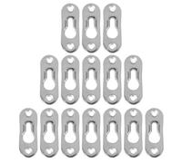 Colgadores para cuadros 50/20/10 Uds perchas de fotos 45mmX16mm sujetadores percha cerradura Metal for marco muebles accesorios gabinete + tornillo(50pcs)