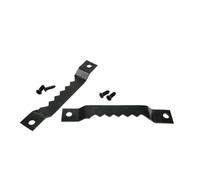 Colgadores para marcos de fotos con dientes de sie Perchas for cuadros con forma de diente de sierra y anilla en D triangular negra con tornillos, paquete de 25 tamaños múltiples(F 10x65mm)