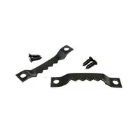 Colgadores para marcos de fotos con dientes de sie Perchas for cuadros con forma de diente de sierra y anilla en D triangular negra con tornillos, paquete de 25 tamaños múltiples(D 7x40mm)