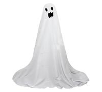 Colgando fantasma - Metal y tela, 65 in Light Up Ghost Halloween Decor | Easy-to-Install Spooky Ornament, Glow Ghosts For Halloween Parties, Haunted Houses, Home Decor, And Festive Displays