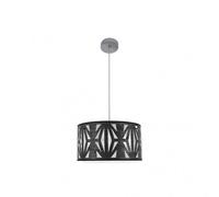 Colgante 1luz xe27 modelo katerina cromo/madera negra regulable fabril