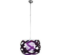 Colgante acuario mediano 1xe27 al.reg.xd.53cm lila/blanco