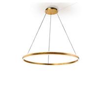 Colgante aluminio color dorado serie helia 100cm