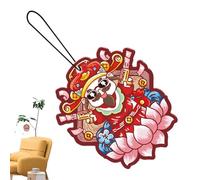 Colgante Ambientador Para Coche,Lindo Colgante Ambientador Para Coche - Colgante de perfume de coche de Año Nuevo | El incienso auto salta el difusor perfumado, fragancia del aire del espejo