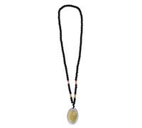 Colgante amuleto multiuso 5 unidades, cuentas verde esmeralda y doradas, resistente y saludable - estilo sencillo y elegante, perfecto colgante para coche y accesorio personal (Cuentas negras +