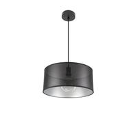 Colgante anastasia 1xe27 negro/negro-plata regx40x40 cm