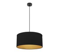 Colgante anuska 1xe27 negro/negro-oro regx50x50 cm