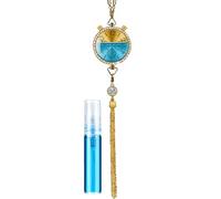 Colgante Aromaa - Clip decorativo de aromas de cabina, medallón de fragancia automotriz | Ambientador de reloj recargable para coches, difusor de colgador retrovisor, cuentas de natural de viaje