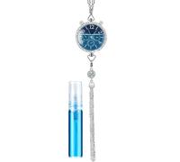Colgante Aromaa - Clip decorativo de aromas de cabina, medallón de fragancia automotriz | Ambientador de reloj recargable para coches, difusor de colgador retrovisor, cuentas de natural de viaje