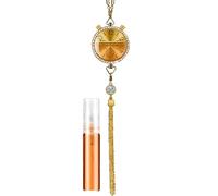 Colgante Aromaa - Clip decorativo de aromas de cabina, medallón de fragancia automotriz | Ambientador de reloj recargable para coches, difusor de colgador retrovisor, cuentas de natural de viaje