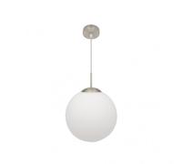 Colgante astro 1xe27 blanco/niquel regx30x30 cm marca fabrilamp