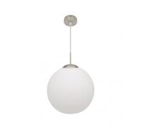 Colgante astro 1xe27 blanco/niquel regx35x35 cm marca fabrilamp