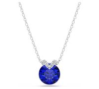 Swarovski Colgante Bella V, Talla redonda, Azul, Baño de rodio