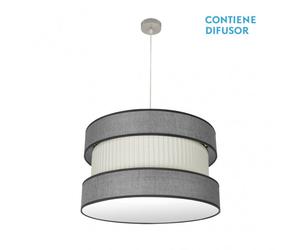 Colgante bicolor modelo home 3luces niquel regulable fabrilamp