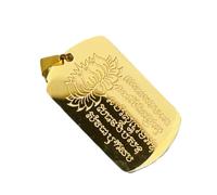 Colgante budista, amuleto colgante budista, Escrituras Keychain Pendse Religious, del llavero de budismo para hombres, accesorios de collar de amuleto de bendición