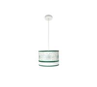 Colgante caledonia 1xe27 blanco/verde regx30x30cm