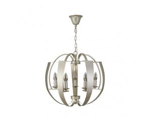 Colgante capuchina 5xe14 champagne regx53x53 cm