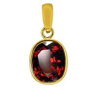 Colgante chapado en oro Ashtdhatu de piedra granate hesonita de 15 ratti / 14 quilates original y certificado por Wtgtl piedra preciosa natural sin calefacción y sin tratar para fines