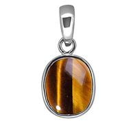 Colgante chapado en plata Ashtadhatu de 31,25 quilates natural y certificado por Ggtl con piedra de ojo de tigre sin calefacción y sin tratar, chapado en plata Ashtadhatu -B0CD48QNMRNAMZ