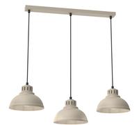 Luminex Lámpara colgante Sven, 3 luces, beige, acero