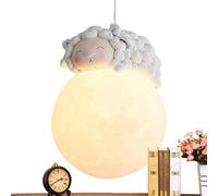 Colgante colgante lámpara moderna lámpara colgante de mesita de noche para dormitorios | Iluminación de péndulo, leche-lámparas de bola blancas, pequeña araña para la cocina, dormitorio