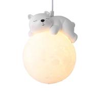 Colgante colgante lámpara moderna lámpara colgante de mesita de noche para dormitorios | Iluminación redonda de péndulo, leche-lámparas de bola blancas, pequeña araña para la cocina, dormitorio