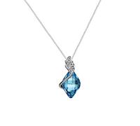 Colgante Collar Fantasma Azul Cadena de clavícula Femenina Colgante de joyería Accesorios de Europea y Americana Regalo