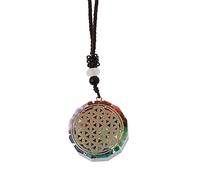 Colgante Collar Metatron Cube Orgonite Energy Colgante 7 Chakras EMF Protection Crystal Necklace-2277