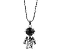 Colgante Collar Moda Moda Collar Astronauta granpara Hombres y Mujeres Extremidades Creativas Accesorios Colgantes astronautas móviles Mejor Regalo