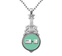 Colgante con efecto combinado, símbolo de interrogación, joyería, música, guitarra, par de torsión