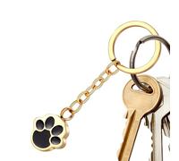 Colgante con Forma de Pata de Perro, Llavero conmemorativo de Acero Inoxidable, Conmemorativa para la pérdida de una Mascota, Llavero con diseño de Huellas de Perro para Llavero, Mesa