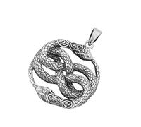 Colgante con motivo de serpientes, plata de ley 925, Nº. 330
