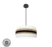 colgante con pantalla modelo angola blanco 3 luces