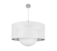 Colgante cosmico 1xe27 niquel/blanco-plata regx60x60 cm