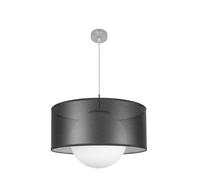 Colgante cosmico 1xe27 niquel/negro-plata regx50x50 cm