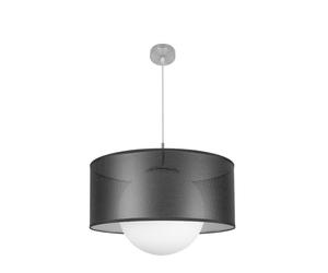 Colgante cosmico 1xe27 niquel/negro-plata regx50x50 cm