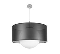 Colgante cosmico 1xe27 niquel/negro-plata regx60x60 cm
