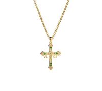 Colgante Cuz de Asturias en Plata de Ley y circonitas. La Cruz de la Victoria se convirtió en el Emblema heráldico del Principado de Asturias