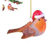 Colgante de acrílico 2D para Navidad, simpático y Divertido Colgante con Forma de Ardilla Conejo Alce | decoración para en casa para Colgar