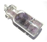 Colgante de amatista con cristal curativo de moda Wicca joyería regalo positivo energía Chakra Balancer Paz hecho a mano accesorio Wellness Power