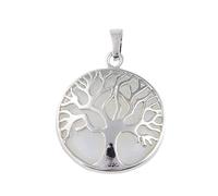 Colgante de árbol de la vida hecho a mano para mujer, collares de piedra natural, blanco, púrpura, cristal, rosa, cuarzo, reiki, joyería, ópalo