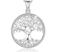 Colgante de Árbol de la Vida para Mujeres y Niñas - Joyería de Plata Esterlina 925 con Encanto de Árbol Familiar - Cadena de 18" y Caja de Regalo Incluidas