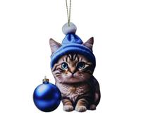 Colgante de árbol de Navidad de de Navidad de animados de acrílico 2D Colgante de regalo de elefante 2D con estampado doble de de animados de Navidad de acrílico HogarFiesta de (A, One Size)