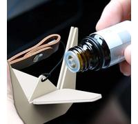 Colgante de aromaterapia para coche, diseño único de grúa de papel que mejora tu entorno de conducción con fragancia (blanco)