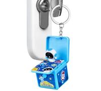 Colgante de astronauta - 3,8 x 4,4 x 3,2 cm, llavero de ABS, figura 3D plegable con diseño adorable | Accesorio para bolso para la mochila de las llaves y los objetos y