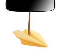 Colgante de avión de papel para coche, adorno de avión de papel con difusor de perfume de aroma, aroma divertido novedoso, accesorios de visión trasera para hombres y mujeres